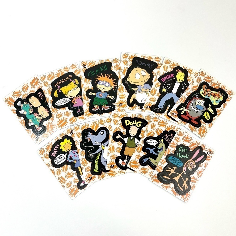 Vintage Nicktoons 1993 Topps Nickelodeon Complete Sticker Set (3 sets per order)